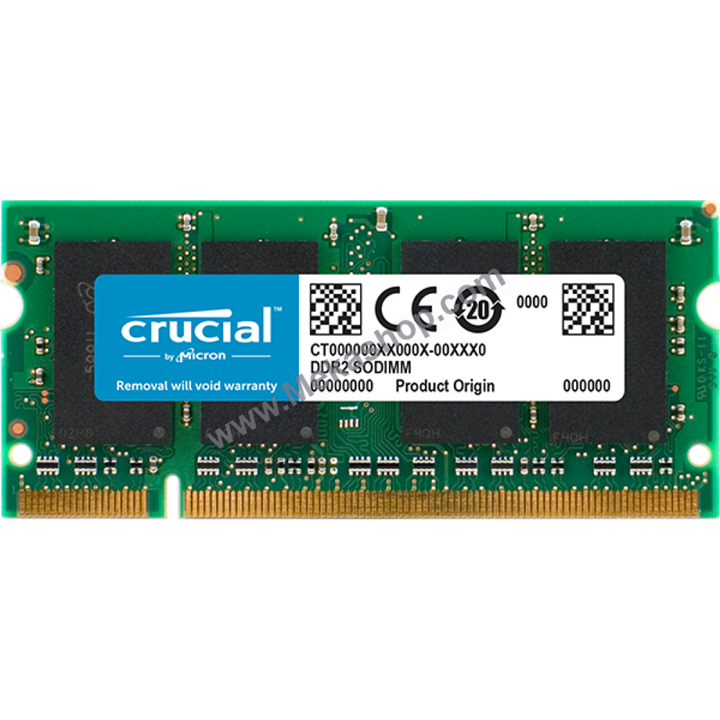 رم لپ تاپ کروشال Crucial 2GB DDR2 800MHz PC2-6400